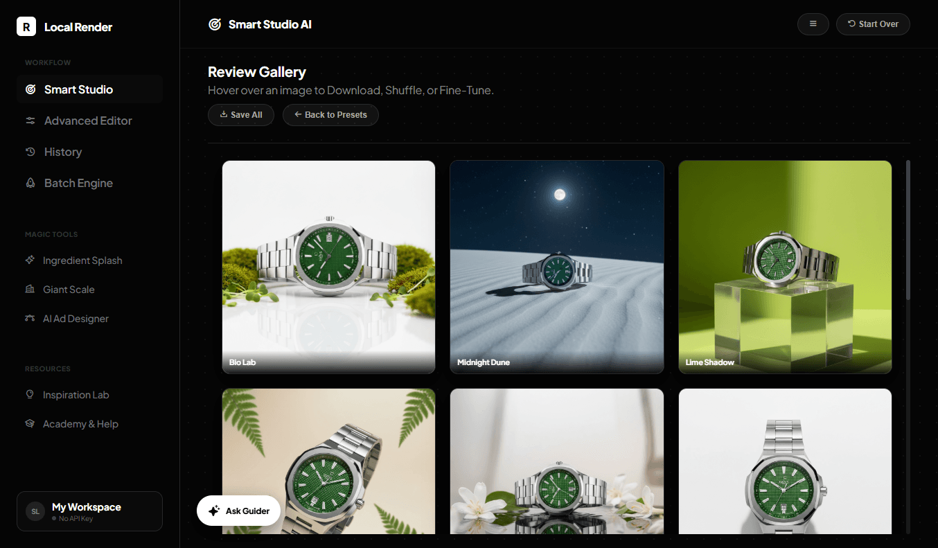 Render and Upscale